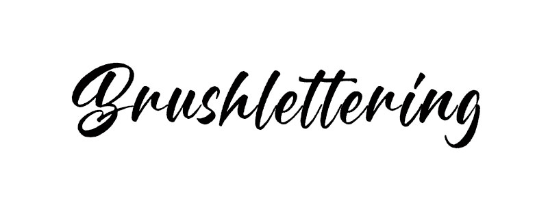Handlettering Schrift Brushlettering