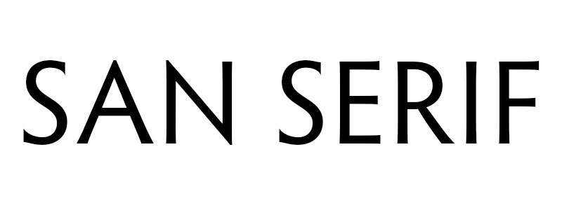 Handlettering Schrift San Serif