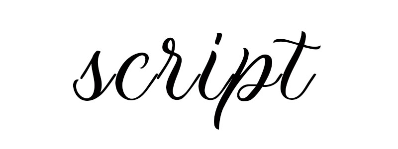 Handlettering Schrift Script