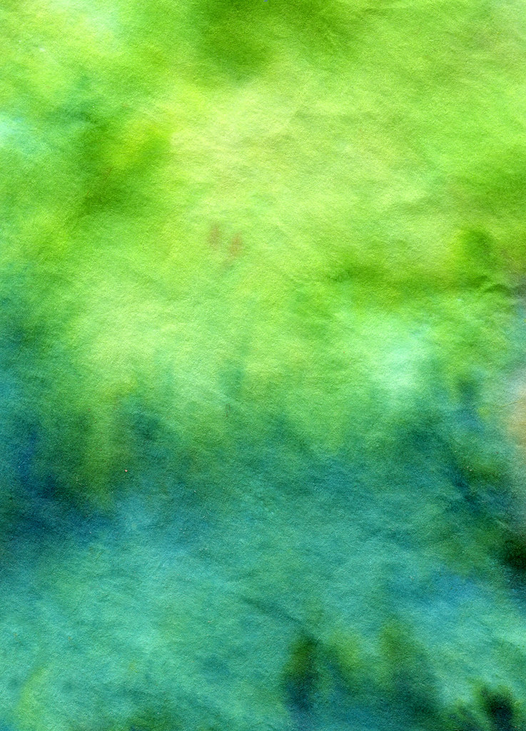 Zwei ineinanderfließende Aquarellfarben als Beispiel für Nass-in-Nass-Technik